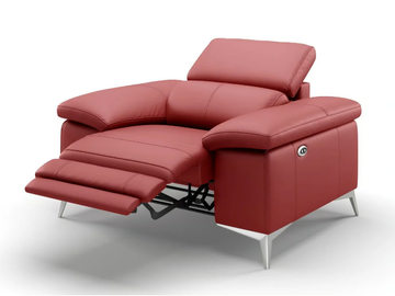 MILANO - Leather armchair with armrests by Sofanella - view 3