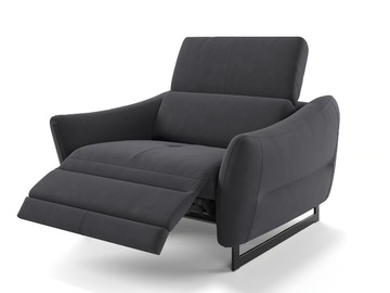 MODENA - Sled base fabric armchair with armrests by Sofanella - view 3