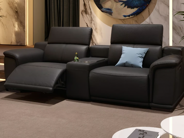 MONTEFINO KINO - 2 seater leather sofa by Sofanella - view 3