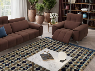 SALENTO - Fabric armchair with armrests by Sofanella - view 3