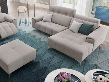 SALENTO - Fabric sofa with chaise longue by Sofanella - view 3
