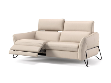 LINARES - 3 seater leather sofa by Sofanella - view 2