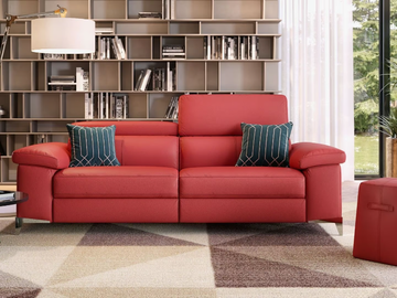 VENOSA - 3 seater leather sofa by Sofanella - view 3