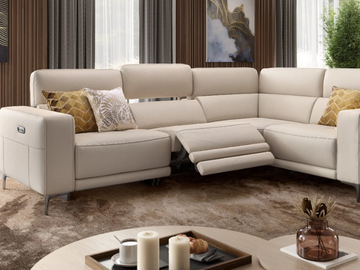 VIGO - Corner leather sofa by Sofanella - view 3