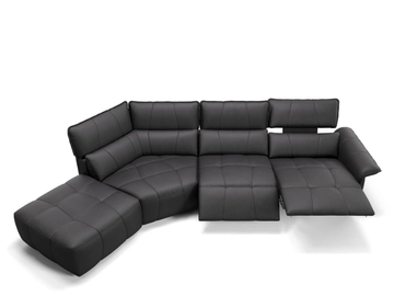 ADRIA - Corner sectional leather sofa by Sofanella - view 2