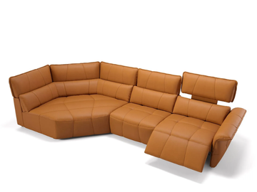 ADRIA - Corner leather sofa by Sofanella - view 2