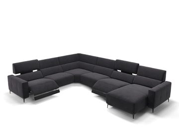 TOLEDO - Corner fabric sofa by Sofanella - view 2