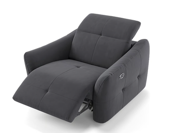 CASADO - Recliner fabric armchair with armrests by Sofanella - view 2