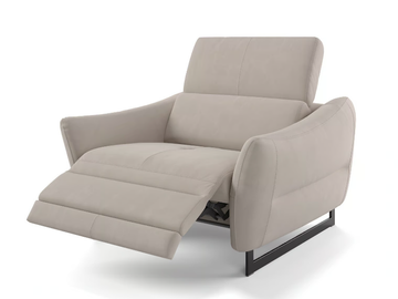 MODENA - Sled base fabric armchair with armrests by Sofanella - view 2