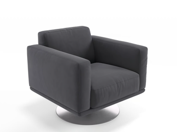 LENOLA - Swivel fabric armchair with armrests by Sofanella - view 2