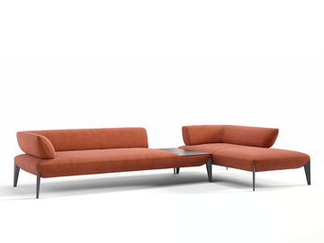 ALMERIA - Corner fabric sofa by Sofanella - view 2