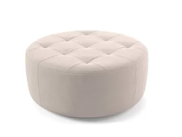 CASADO - Tufted round fabric pouf by Sofanella - view 2