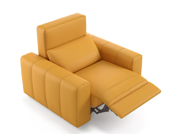 CAPRI - Leather armchair with armrests by Sofanella - view 2