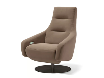SANTANA - Swivel leather armchair by Sofanella - view 2