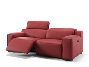 LORETO - 3 seater leather sofa by Sofanella - view 2