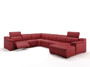 MONTEFINO - Corner leather sofa by Sofanella - view 2