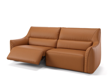PESARO - 3 seater leather sofa by Sofanella - view 2