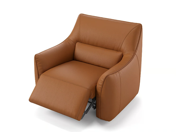 PESARO - Leather armchair with armrests by Sofanella - view 2