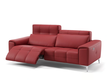 SALENTO - 3 seater leather sofa by Sofanella - view 2