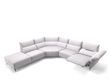 CUNEO - Corner leather sofa by Sofanella - view 2
