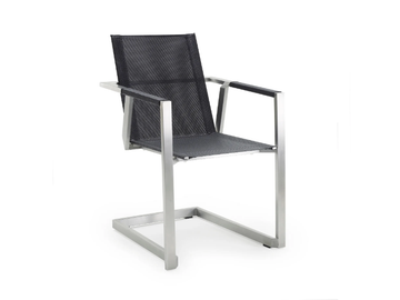 ALLURE - Cantilever garden chair with armrests by Solpuri - view 2