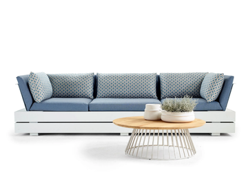 BOXX LOUNGE - 3 seater sectional fabric garden sofa by Solpuri - view 2