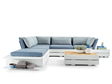BOXX LOUNGE - Corner sectional fabric garden sofa by Solpuri - view 3