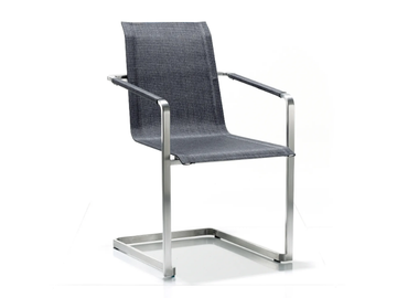 JAZZ - Cantilever garden chair with armrests by Solpuri - view 2