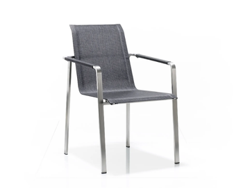 JAZZ - Stackable garden chair with armrests by Solpuri - view 2