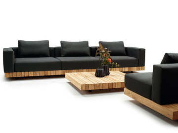 PLATEAU - Teak garden sofa by Solpuri - view 3