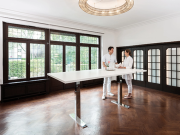 .CON AIR - Height-adjustable rectangular meeting table by Spiegels - view 2