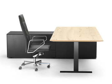 .TIME AIR - Height-adjustable executive desk by Spiegels - view 2