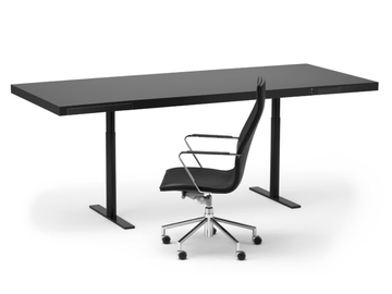.FLAIR - Height-adjustable office desk with drawers by Spiegels - view 2