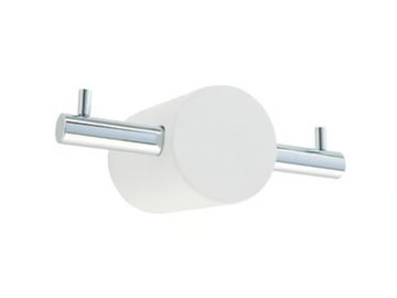 EQUILIBRIUM EQR 13 - Adhesive double resin and brass robe hook by Stilhaus - view 2