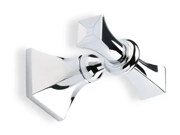 PRISMA - Double chromed brass robe hook by Stilhaus - view 2