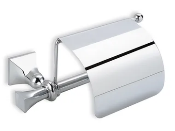 PRISMA - Chromed brass toilet roll holder with cover by Stilhaus - view 2
