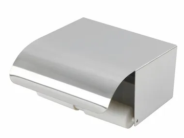 SATURNO - Stainless steel toilet roll holder with cover by Stilhaus - view 2