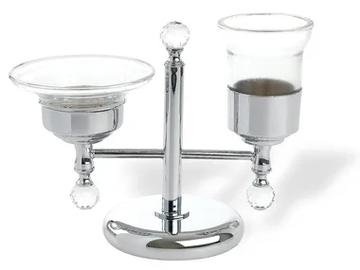 SMART LIGHT - Glass soap dish / toothbrush holder by Stilhaus - view 2