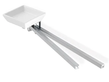 URANIA - Chromed brass soap dish / towel rack by Stilhaus - view 2