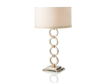 NEW DIRECTIONS 20708 - Metal table lamp with linen lampshade by Stillux - view 2