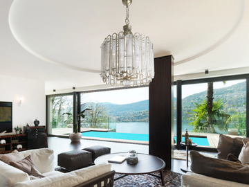NEW DIRECTIONS 20716 - Blown glass and iron chandelier by Stillux - view 3