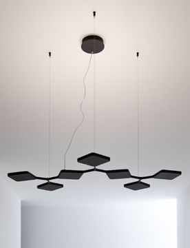 QUAD_P7 - LED aluminium pendant lamp by Stilnovo - view 3
