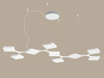 QUAD_P9 - LED aluminium pendant lamp by Stilnovo - view 2
