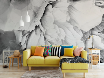 PEONY. ONE PEONY. - Wallpaper with floral pattern by Studijo - view 2