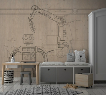 ROBOTICS - Motif kids wallpaper by Studijo - view 3