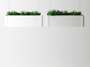 GREEN LIGHT_C - Hanging aluminium plant pot by Systemtronic - view 2