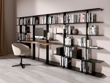 WING - Bookcase with secretary desk by Systemtronic - view 3