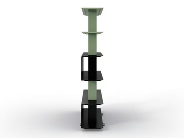 WING FREESTANDING - Open freestanding extruded aluminium office shelving by Systemtronic - view 3