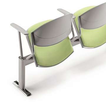 DELFI 086 B2T - Freestanding fabric beam seating with armrests by TALIN - view 3