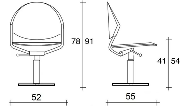 TOTEM 410 - Square MDF table by TALIN - view 3